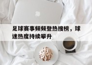 米乐体育-足球赛事频频登热搜榜，球迷热度持续攀升(足球热度分析)